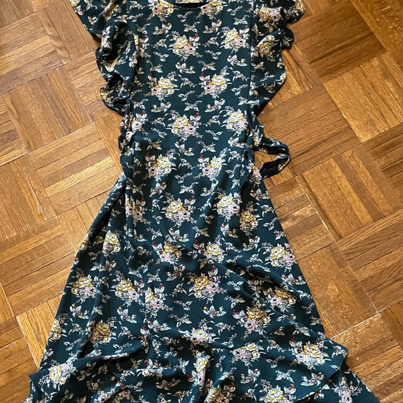 Floral Ruffle Maxi Dress - Picture 1 of 3